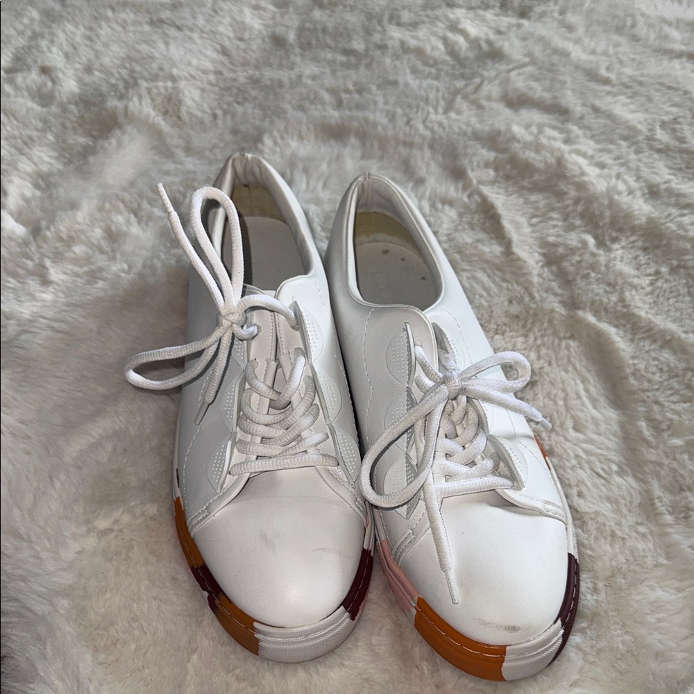 Zara Solis white colorful leather sneakers